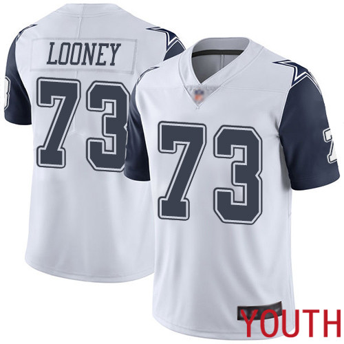 Youth Dallas Cowboys Limited White Joe Looney 73 Rush Vapor Untouchable NFL Jersey